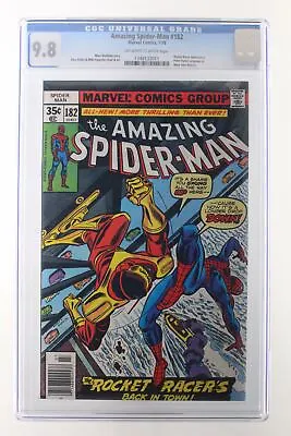 Buy Amazing Spider-Man #182 - Marvel Comics 1978 CGC 9.8 Rocket Racer Appearance. Pe • 157.27£