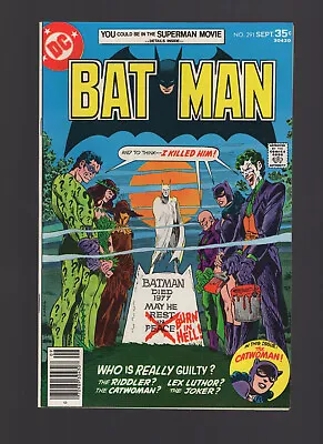 Buy Batman #291 - Classic Villains Cover - Higher Grade Plus • 55.40£