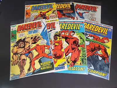 Buy Daredevil #74-#84 (Marvel 1971-1972) ☆ 7 Comic Lot ☆ Authentic ☆ • 99.08£