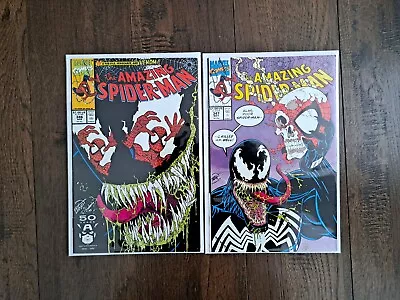 Buy Amazing Spider-Man #346 And #347 (Venom Covers) 1991 Marvel • 31.18£
