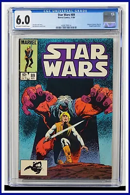 Buy Star Wars #89 CGC Graded 6.0 Marvel November 1984 White Pages Comic Book. • 38.38£
