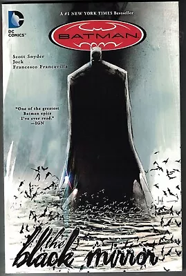Buy * BATMAN THE BLACK MIRROR TP TPB $16.99srp Scott Snyder Jock #871-881 NEW VF • 10.30£
