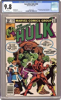 Buy Incredible Hulk #258 CGC 9.8 1981 3889554022 • 318.94£