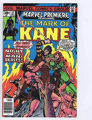 Buy Marvel Premiere #33 Marvel 1976 Featuring The Mark Of Kane • 14.23£