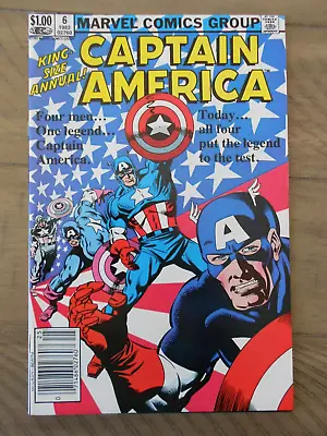 Buy CAPTAIN AMERICA KING-SIZE ANNUAL #6 Marvel Comics Original 1st Series 1982 VF/VF • 4.67£