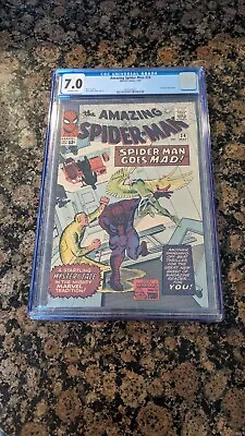 Buy Amazing Spider-man 24 Cgc 7.0 Stan Lee Steve Ditko!!!! Sandman Vulture • 221.36£