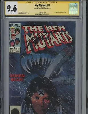 Buy New Mutants #18 CGC 9.6 SS Signed Chris Claremont 1st Appearance New Warlock • 67.02£
