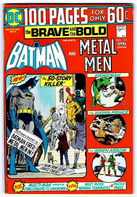 Buy BRAVE AND THE BOLD #113 In VF A 1974 DC Bronze Age Comic  BATMAN & METAL MEN • 15.81£