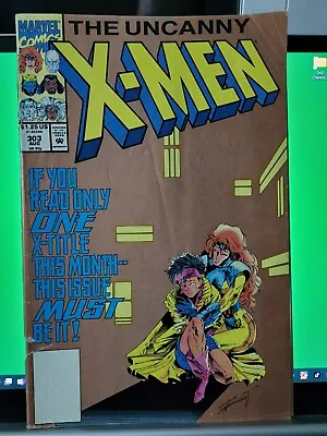 Buy The Uncanny X-men 303 Rare Gold Pressman Variant Death Of Magik Marvel 1993 • 8£