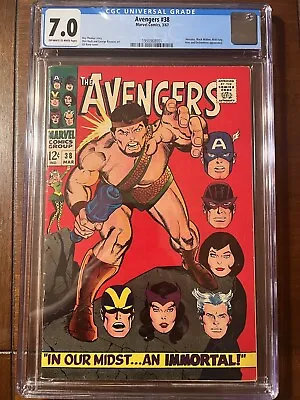 Buy Avengers #38 3/67 Cgc 7.0 Oww Hercules!!! Nice Early Issue! • 87.11£