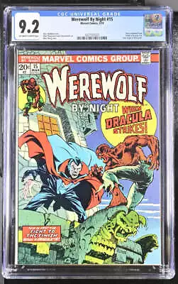 Buy Werewolf By Night #15 Cgc 9.2 Ow/wh Pages // Marvel Comics 1974 • 157.98£