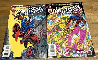 Buy Clone Saga Nov 1995 Spider-Man Web Of Scarlet Spider # 1 & Amazing # 1 NM Cond • 3.99£