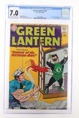 Buy Green Lantern #23 - D.C. Comics 1963 CGC 7.0 Origin And 1st Appearance Of Tattoo • 120.83£