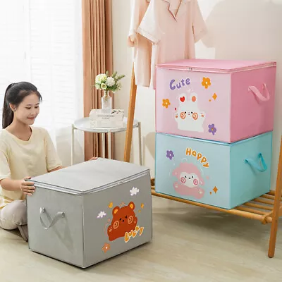 Buy Cartoon Animal Storage Box Cube Foldable Storage Boxes Kids Toy Organizer Box UK • 7.57£