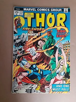 Buy The Mighty Thor No 223. Hercules & Apollo App. No MVS. ND/UK. 1974 Marvel Comic • 9.99£