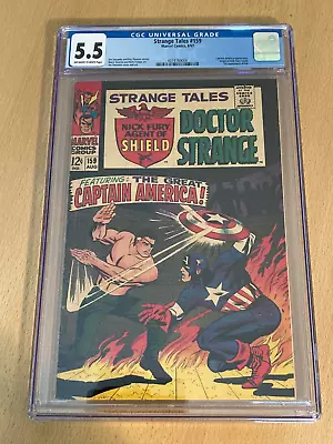 Buy Strange Tales 159 (1967) - Marvel Comics Key Origin Fury 1st Val - CGC 5.5 FN- • 99£