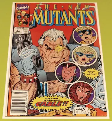 Buy The New Mutants 87 Rare Newsstand Mark Jewelers 1st Cable McFarlane Liefeld Covr • 217.68£