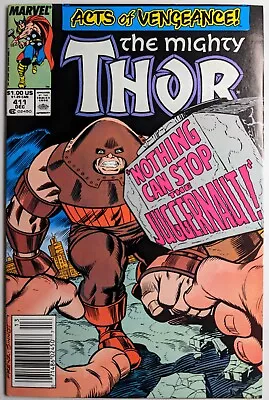 Buy The Mighty Thor #411 1st Cameo New Warriors Juggernaut HIGH GRADE NEWSTAND • 23.72£