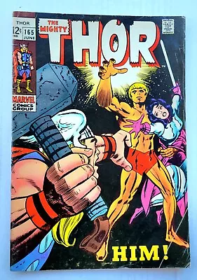Buy Thor #165 - 1st Full Appearance Of Him (adam Warlock) 1969 • 352.27£
