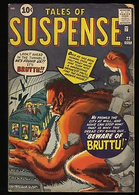 Buy Tales Of Suspense #22 VG/FN 5.0 Stan Lee Jack Kirby Steve Ditko! Marvel 1961 • 150.15£