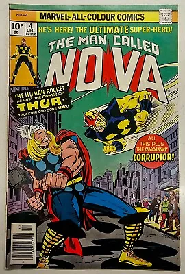 Buy Nova Key Issue 4 Bronze Age Marvel Comic Book 1st Corruptor High Grade FN/VF • 0.99£
