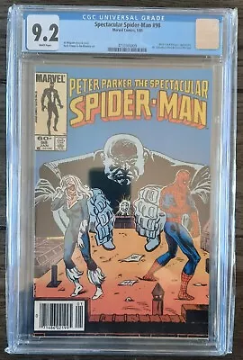 Buy Peter Parker Spectacular Spider-Man #98 CGC 9.2 NEWSSTAND. First App Of The Spot • 78.34£