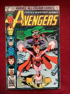 Buy AVENGERS #186-1st CHTHON APPEARANCE-1st MAGDA APPEARANCE-UK Variant-Low Grade • 19£
