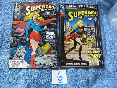 Buy 2 X DC Comics Supergirl In Action Comics-674 Feb 92 & 1993 Num 686 Ex Con (6) • 4.50£