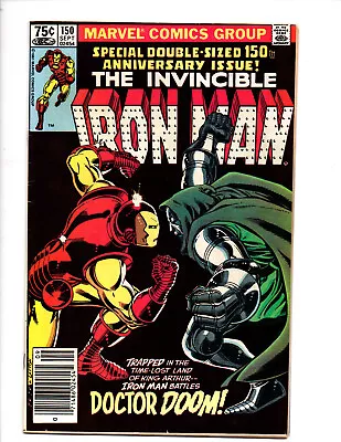 Buy Iron Man #150 Newsstand - Iconic Iron Man Doctor Doom Cover -  Marvel 1981 • 63.95£