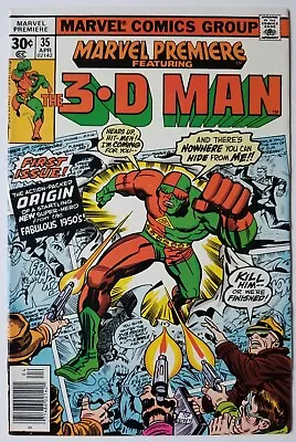 Buy Marvel Premiere #35 (Marvel Comics, 1977) 3D Man, Jack Kirby Cover • 3.54£