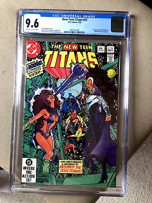 Buy 🔑💎New Teen Titans 23 CGC 9.6 George Perez 1st Blackfire And Vigilante! 🔥🔑💎 • 55.93£