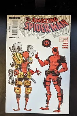 Buy The Amazing Spiderman 611 Skottie Young Deadpool Cover • 32.12£