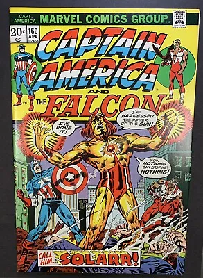 Buy Captain America #160 1st Appearance Of Solarr | Marvel 1973 • 19.77£