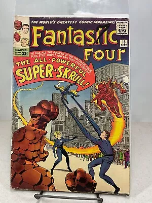 Buy Marvel Comics Fantastic Four #18 1st Super-Skrull Key 1963 G • 100.52£