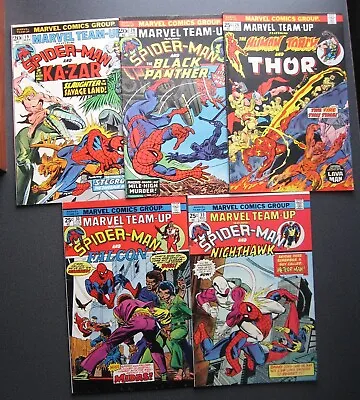 Buy MARVEL TEAM-UP Lot Of 5 Comics 19 20 26 30 33 Spider-Man Black Panther Mid-Grade • 23.65£