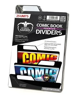 Buy Ultimate Guard Premium Comic Book Dividers Black (25) • 21.60£