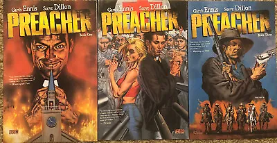 Buy Preacher Graphic Novel Books 1-3 • 30£