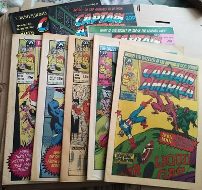 Buy Captain America (British Comics) #12, #13, #34-36, #39-41 Vintage 80's • 18.99£