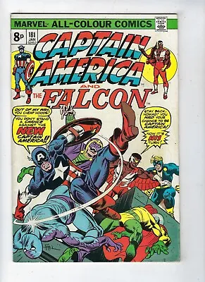 Buy Captain America # 181 And The Falcon A New Captain America ? Jan 1975 VG+ • 5.95£