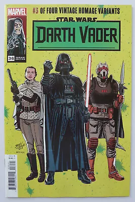 Buy Star Wars: Darth Vader #36 Vintage Homage Variant September 2023 VF/NM 9.0 • 4.95£