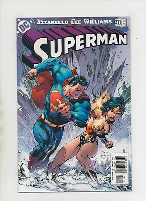 Buy Superman #211 - Jim Lee Wonder Woman Cover Art - (Grade 9.2) 2005 • 7.77£