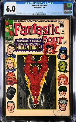 Buy Fantastic Four #54 1966 CGC 6.0 OW/W | Inhumans In Negative Zone | 4330272012 • 99£