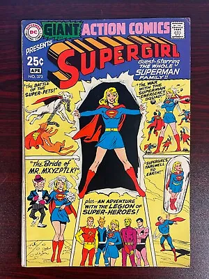 Buy Action Comics #373 G57 Giant Supergirl 1969 SUPER PETS CURT SWAN COVER FN FINE • 23.71£