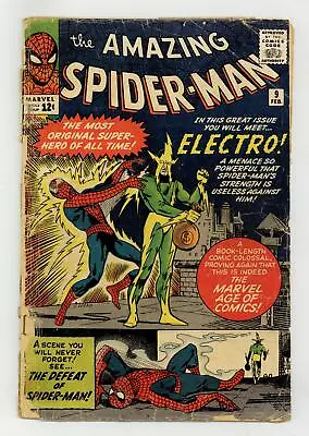 Buy Amazing Spider-Man #9 FR 1.0 1964 1st App. Electro • 426.93£