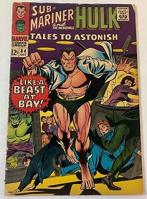Buy 1966 Marvel TALES TO ASTONISH #84 ~ Incredible Hulk, Sub-Mariner • 7.87£