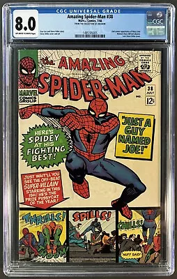 Buy Amazing Spider-man #38 Cgc 8.0 Ow-w Marvel Comics July 1966 - Last Ditko Issue • 319.80£