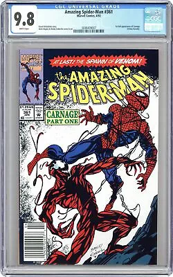 Buy Amazing Spider-Man #361A.N CGC 9.8 1992 3698409007 1st Full App. Carnage • 505.99£