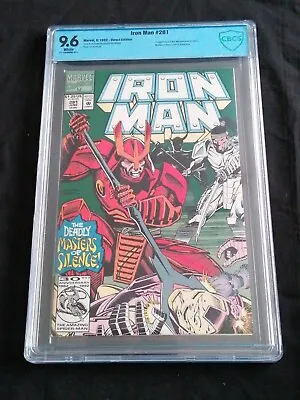 Buy Iron Man 281 - June 1992 - Marvel Comics - 1st War Machine Armour - CBCS 9.6 CGC • 55.96£