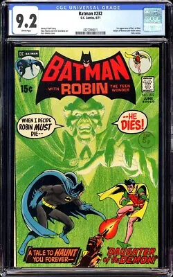 Buy Batman #232 CGC 9.2 (1971) 1st Appearance Of Ra's Al Ghul! DC KEY! L@@K! • 1,585.97£