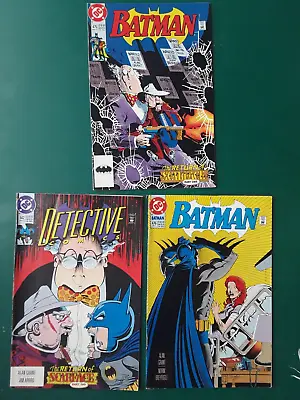 Buy Batman 475, 476 Detective Comics 642 ( Return Of Scarface Parts 1-3 ) 1992 • 6£